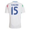 Officiële Voetbalshirt Italië Giorgio Scalvini 15 Uit EK 2024 - Heren